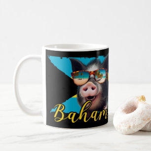 Caneca De Café Bahamas Nadando Suínos - Exuma Pig Beach Adventure