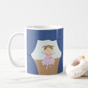 Caneca De Café Bailarina da menina