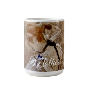 Caneca De Café Bailarina de Degas com Laço Azul