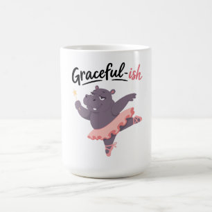 Caneca De Café Bailarina de Hipopótamo Graciosa-ish