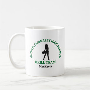 Caneca De Café Bailarina Personalizada da Equipe de Dança da Esco