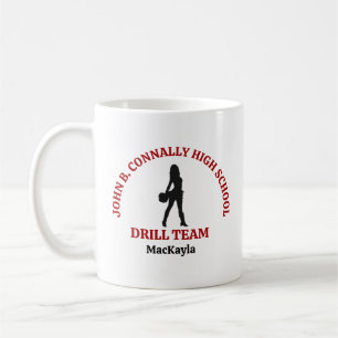 Caneca De Café Bailarina Personalizada da Equipe de Treino da Esc