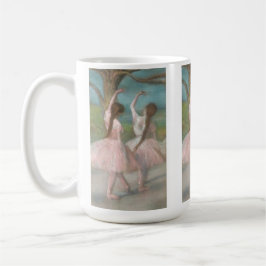 Caneca De Café Bailarinas em Rosa Edgar Degas