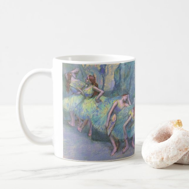 Caneca De Café Bailarinas nos Bastidores por Edgar Degas (Com Donut)