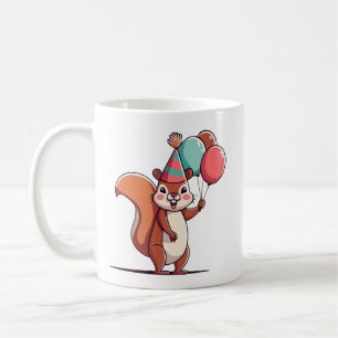 Caneca De Café Bairthday de Esquilo