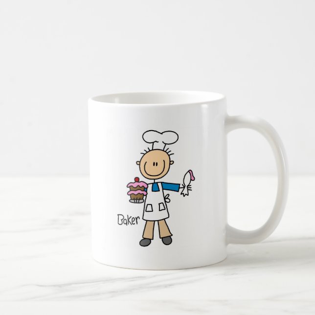 Caneca De Café Baker Com Bolo (Direita)