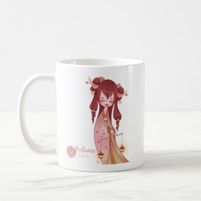 Caneca De Café Balança astrológica de Mug signe (Esquerda)
