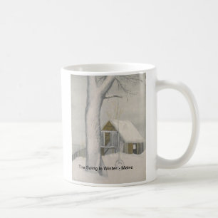 Caneca De Café Balanço no inverno - Maine do pneu