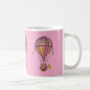 Caneca De Café Balão de Ar Quente