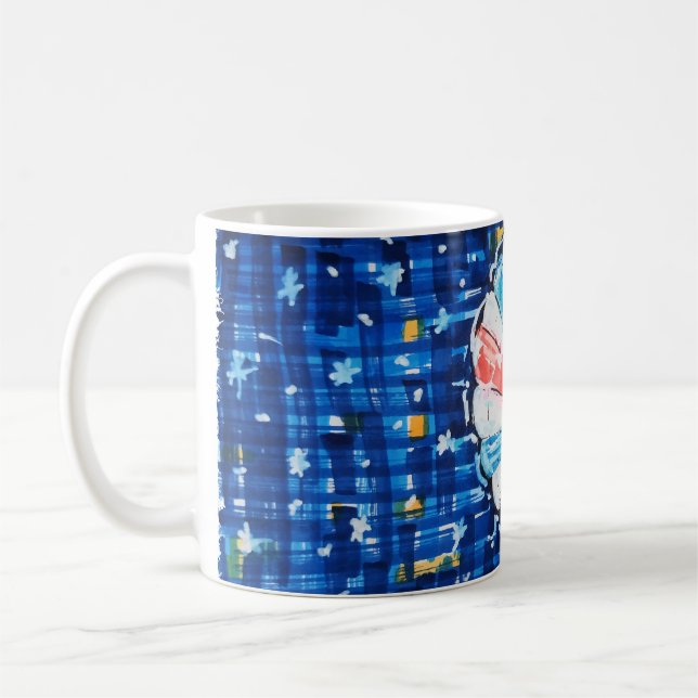 Caneca De Café Balão de Ar Quente Céu Azul (Esquerda)