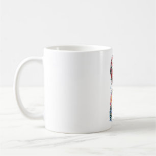 Caneca De Café Balão de Ar Quente de Natal com Rena