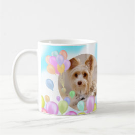 Caneca De Café Balão Pastel Animal Pet