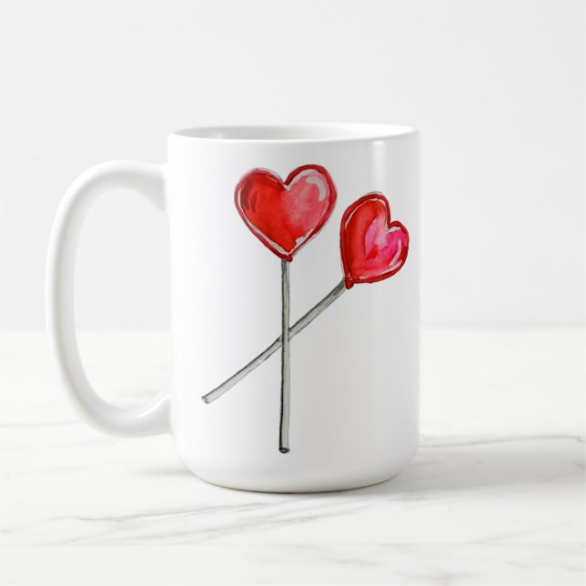Caneca De Café Balas de Coração (Esquerda)