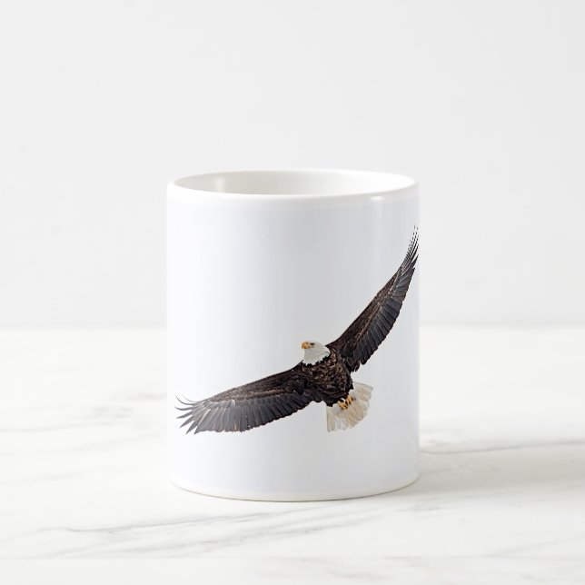 Caneca De Café Bald Eagle em voo (Centro)