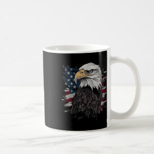 Caneca De Café Bald Eagle EUA Bandeira Americana Homens Gráficos
