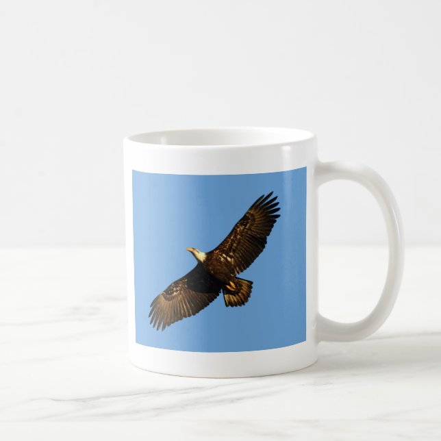 Caneca De Café Bald Eagle Soaring 2 (Direita)
