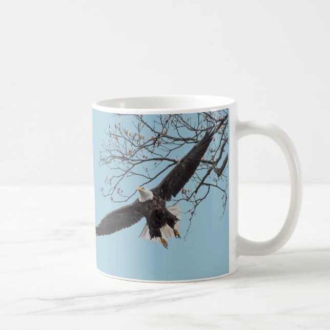 Caneca De Café Bald Eagle Wingspread (Direita)
