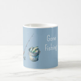 Caneca De Café Balde Blue Gone Fishing