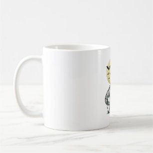 Caneca De Café Balde de Doces de T-Rex Múmia de Halloween Vetor V