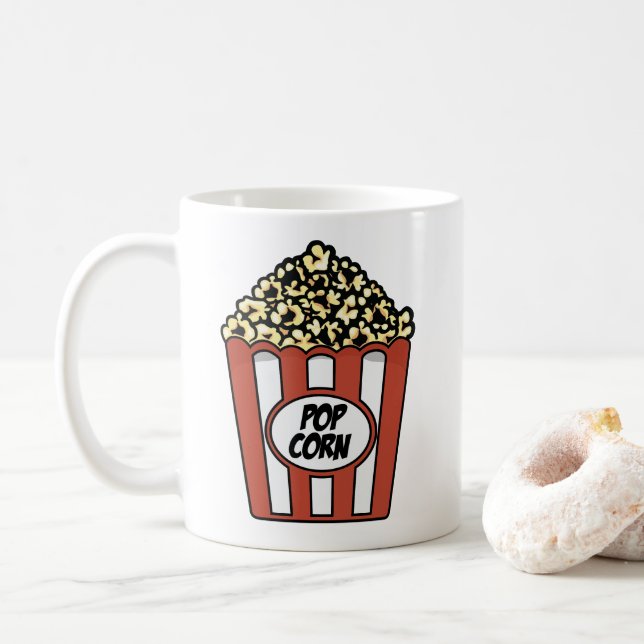 Caneca De Café Balde de Pipoca (Com Donut)