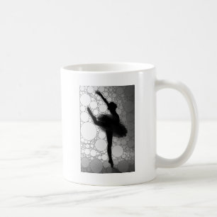 Caneca De Café Balé Black White Dancing Ballerina