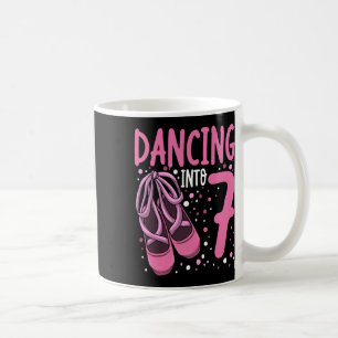 Caneca De Café Balé Dançando Em 7 De Aniversário, Ballerina Girls