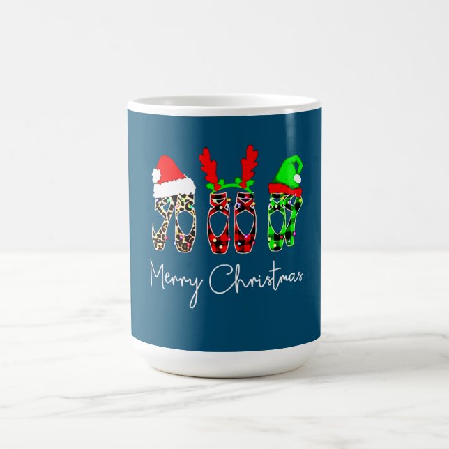 Caneca De Café Balé Dancer Ballerina Feliz Natal Ponto Natal (Centro)