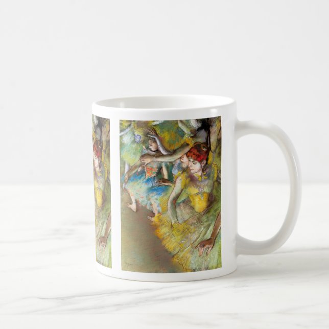 Caneca De Café Balé Dancers em Palco por Degas (Direita)
