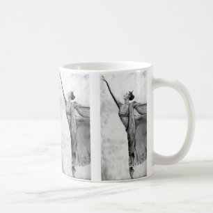 Caneca De Café Balé do dançarino da bailarina da grafite