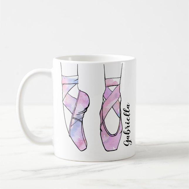 Caneca De Café Balé Personalizado Ballerina (Esquerda)