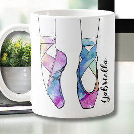 Caneca De Café Balé Personalizado Ballerina