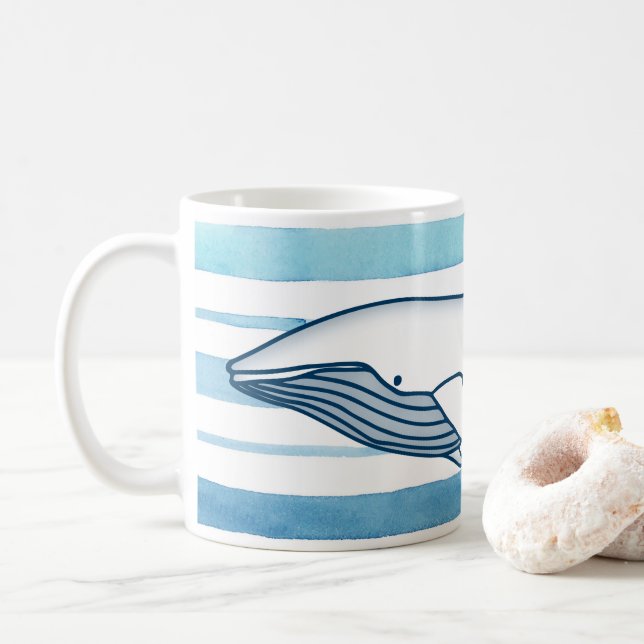Caneca De Café Baleia (Com Donut)