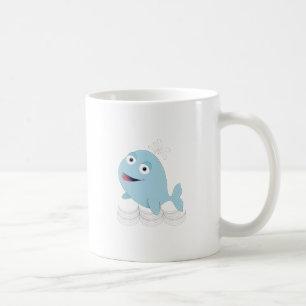 Caneca De Café Baleia Azul
