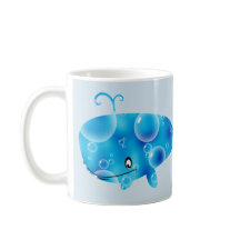 Baleia azul personalizada bonito