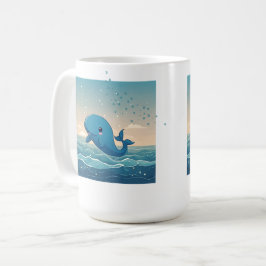 Caneca De Café Baleia branca