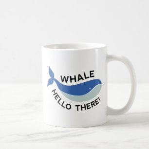 Caneca De Café Baleia Olá!