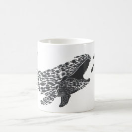 Caneca De Café Baleia Silhouette