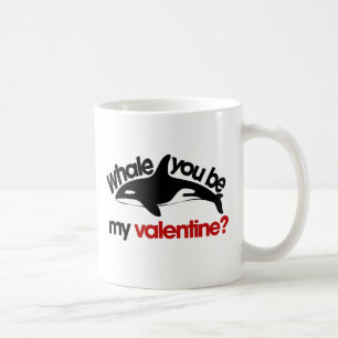 Caneca De Café Baleia, você é meu Namorados