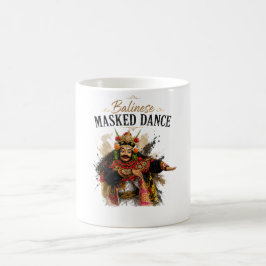 Caneca De Café Balinese Masked Dance Mug