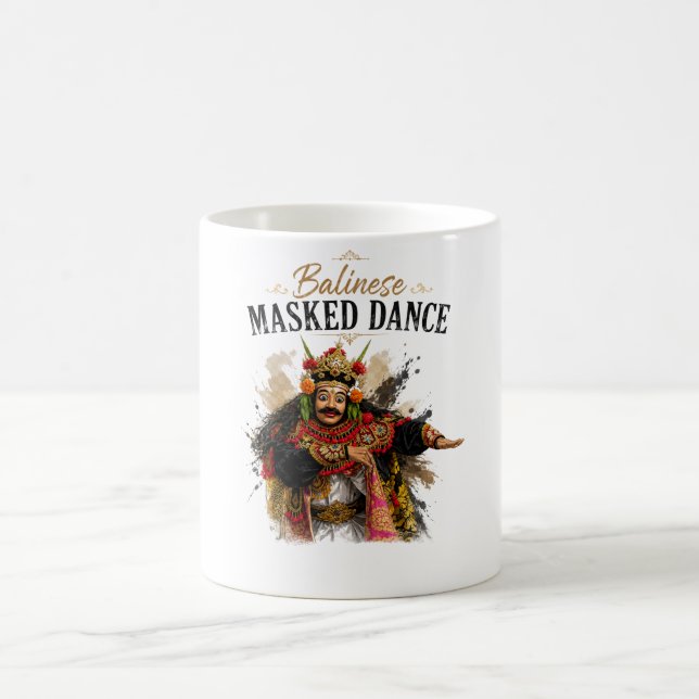 Caneca De Café Balinese Masked Dance Mug (Centro)