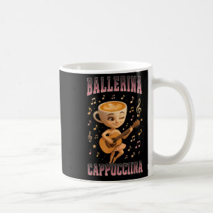 Caneca De Café Ballerina Cappuccina Italiana Brainrot Guitar Musi