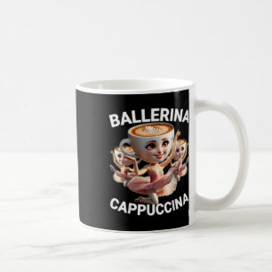 Caneca De Café Ballerina Cappuccina Meme Italiano Engraçado Brain
