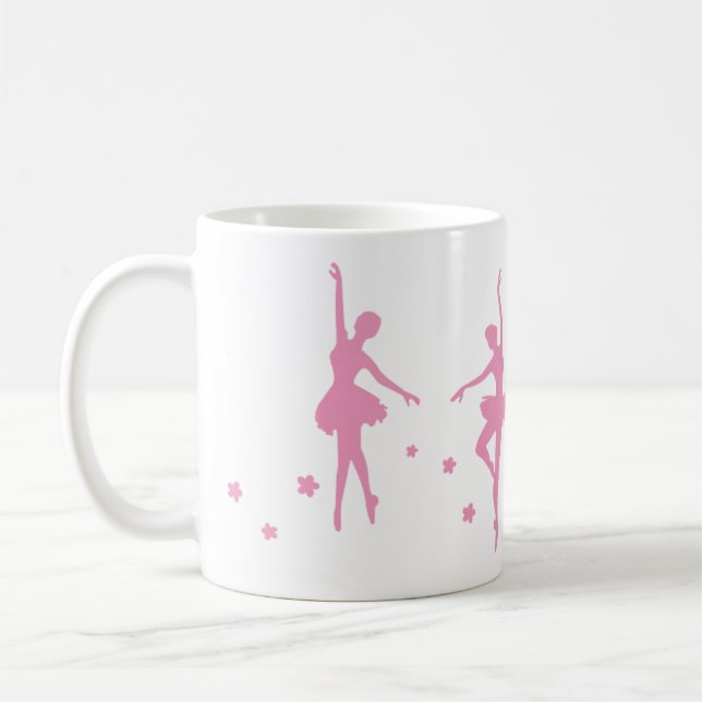 Caneca De Café Ballerina Dancer Gift Mug | Apreciação (Esquerda)