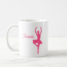 "Ballerina" Mug Personalizado (rosa)