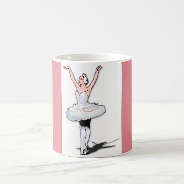 Caneca De Café Ballerina Rapariga Dançarina Rosa Balé Dança Dança (Centro)