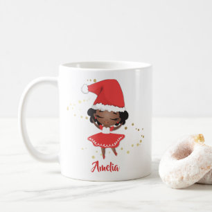 Caneca De Café Ballerina, Santa Hat