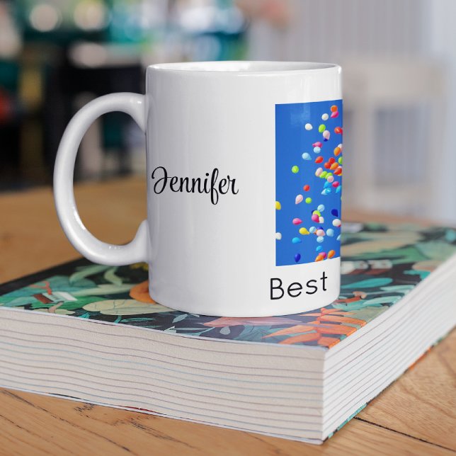 Caneca De Café Balloons or Create Your Own Best Sister Ever!  (Criador carregado)