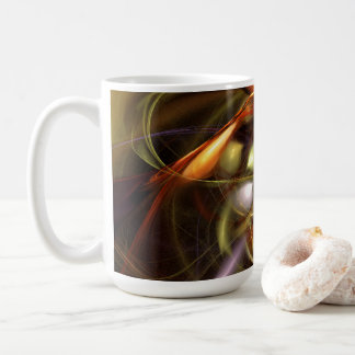 Caneca De Café Balões e Fitas Abstrato