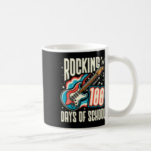 Caneca De Café Baloiçando 100 Dias De Escola Retro 100º Dia De Es