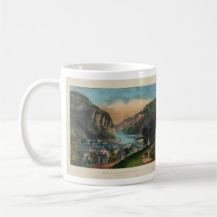 Caneca De Café Balsa o Condado de Jefferson West Virginia 1859